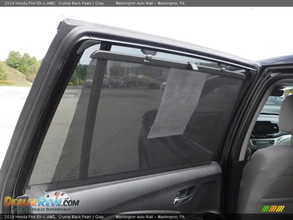 2019 Honda Pilot EX-L AWD Crystal Black Pearl / Gray Photo #28