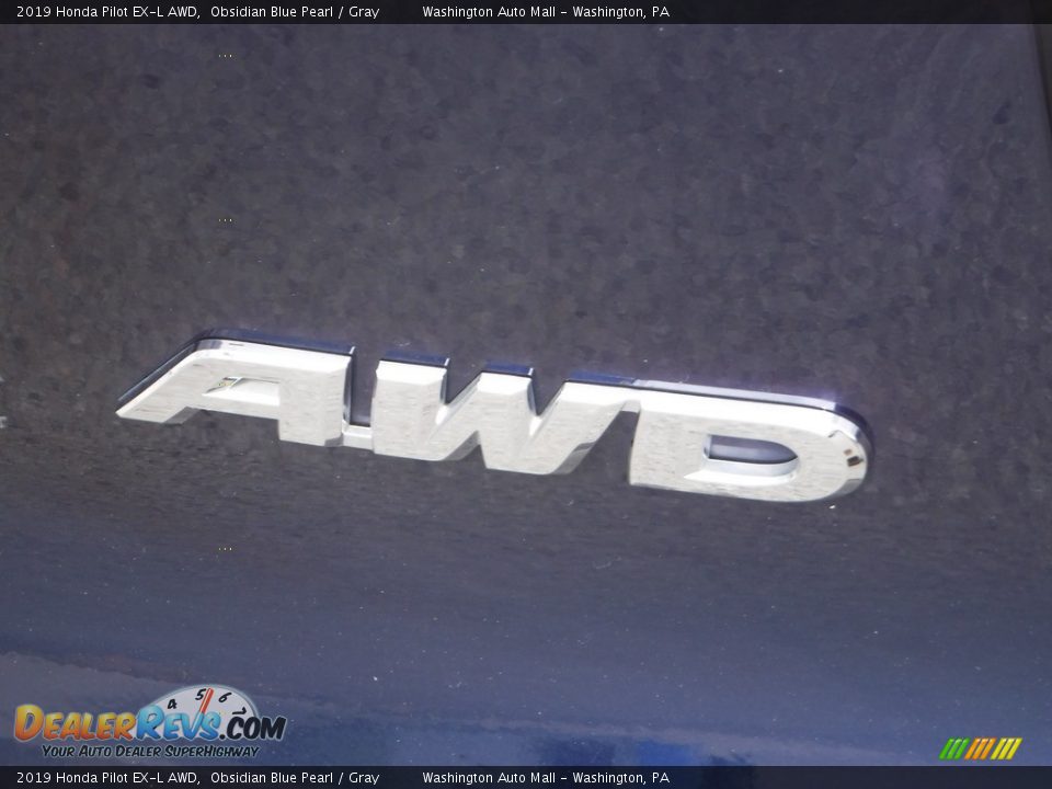 2019 Honda Pilot EX-L AWD Obsidian Blue Pearl / Gray Photo #10