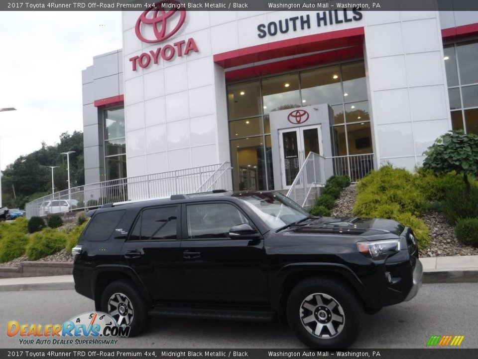 2017 Toyota 4Runner TRD Off-Road Premium 4x4 Midnight Black Metallic / Black Photo #2