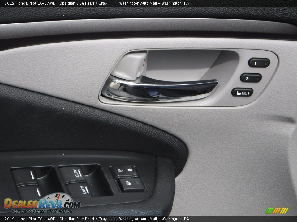 2019 Honda Pilot EX-L AWD Obsidian Blue Pearl / Gray Photo #15