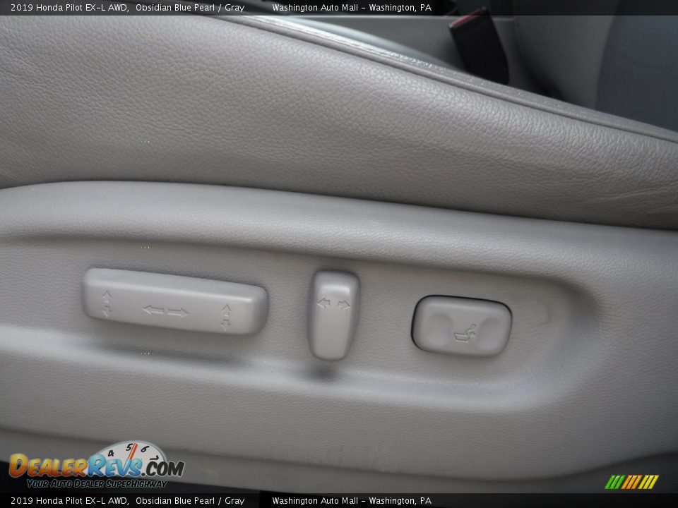 2019 Honda Pilot EX-L AWD Obsidian Blue Pearl / Gray Photo #17
