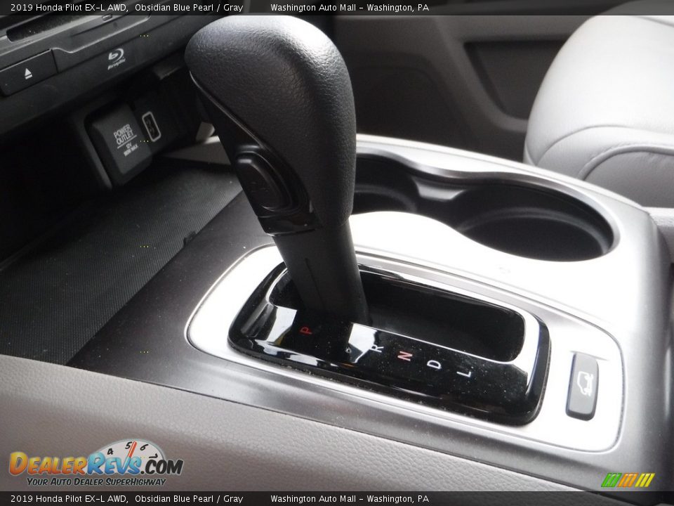 2019 Honda Pilot EX-L AWD Obsidian Blue Pearl / Gray Photo #18