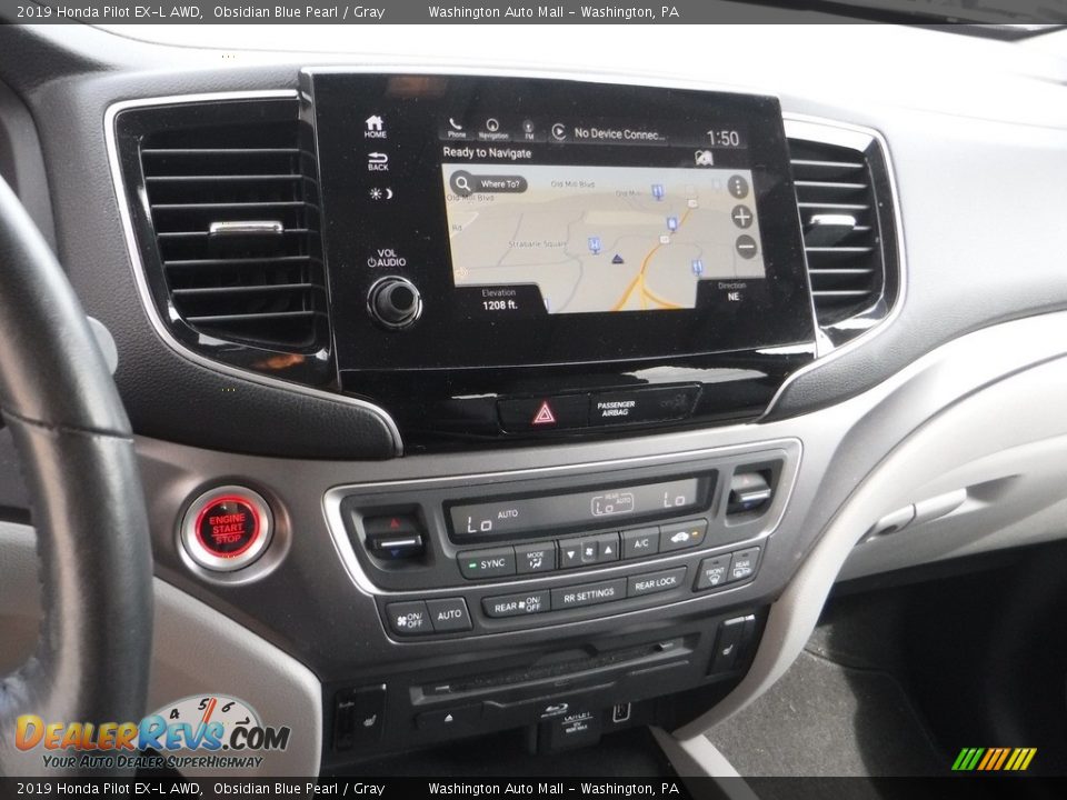 2019 Honda Pilot EX-L AWD Obsidian Blue Pearl / Gray Photo #19