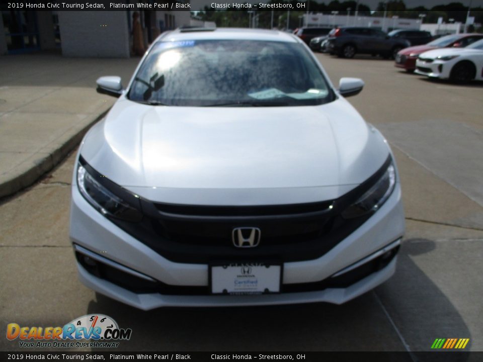 2019 Honda Civic Touring Sedan Platinum White Pearl / Black Photo #2