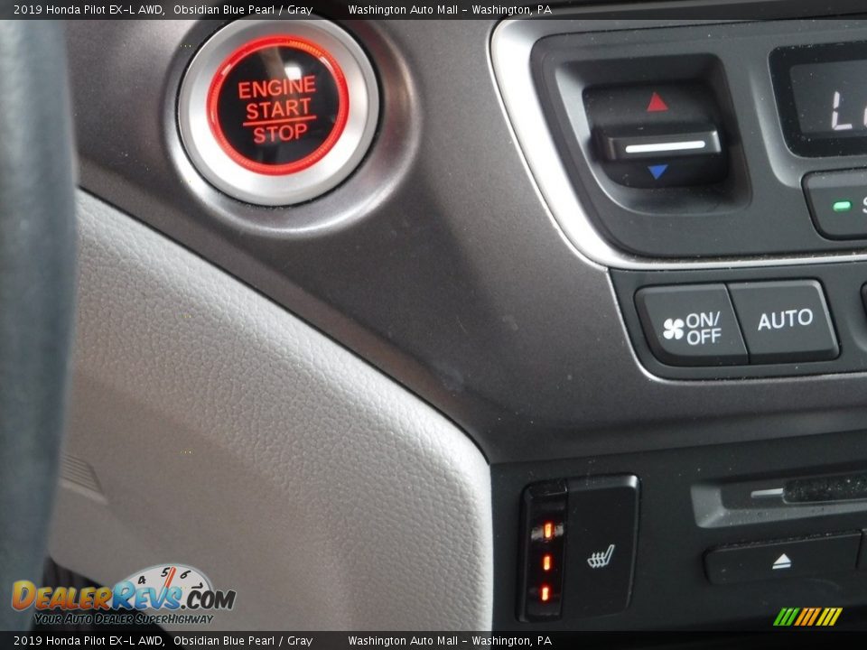 2019 Honda Pilot EX-L AWD Obsidian Blue Pearl / Gray Photo #22