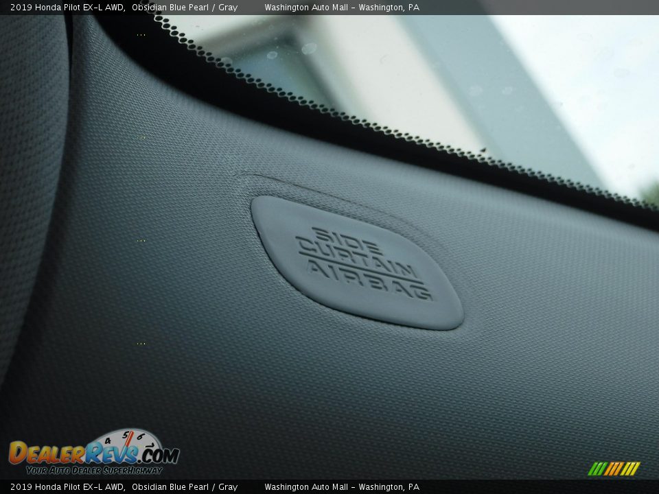 2019 Honda Pilot EX-L AWD Obsidian Blue Pearl / Gray Photo #23