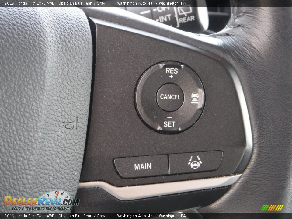 2019 Honda Pilot EX-L AWD Obsidian Blue Pearl / Gray Photo #25