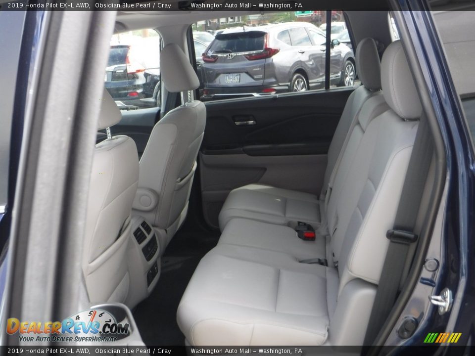 2019 Honda Pilot EX-L AWD Obsidian Blue Pearl / Gray Photo #27