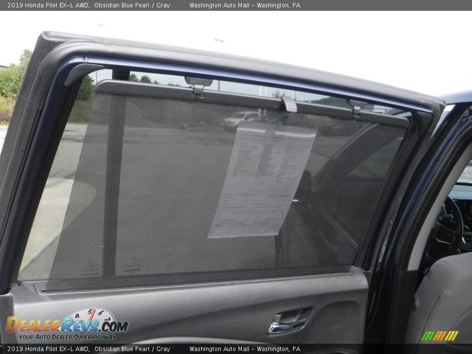 2019 Honda Pilot EX-L AWD Obsidian Blue Pearl / Gray Photo #28