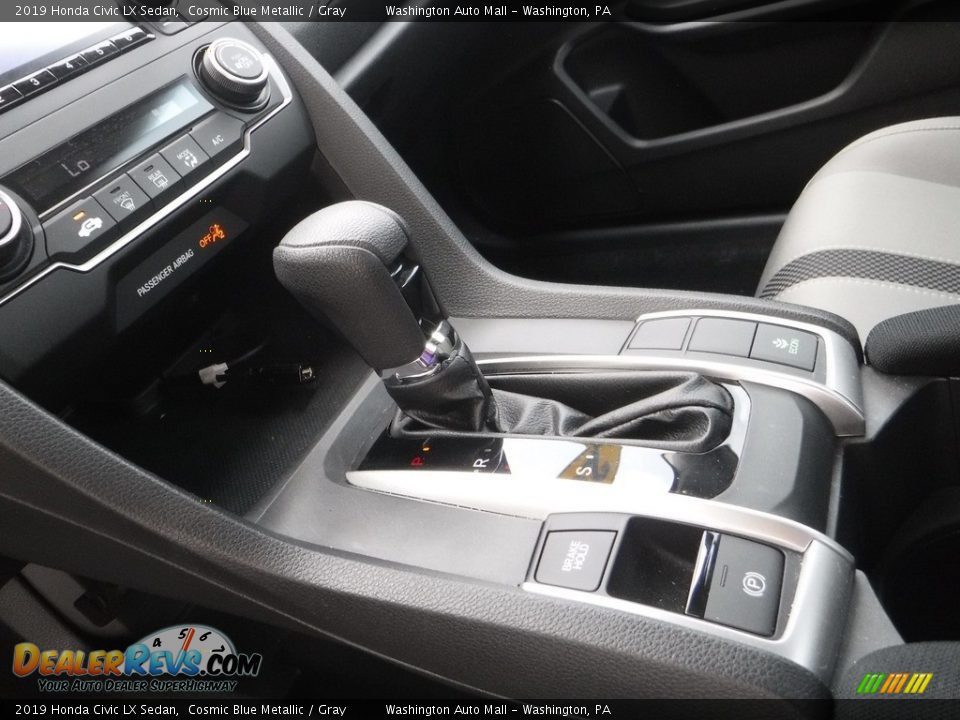 2019 Honda Civic LX Sedan Cosmic Blue Metallic / Gray Photo #15