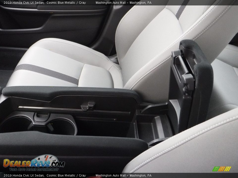 2019 Honda Civic LX Sedan Cosmic Blue Metallic / Gray Photo #23
