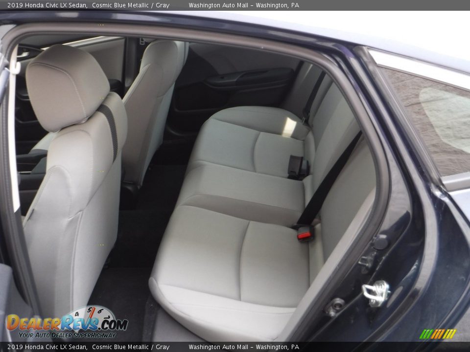2019 Honda Civic LX Sedan Cosmic Blue Metallic / Gray Photo #24