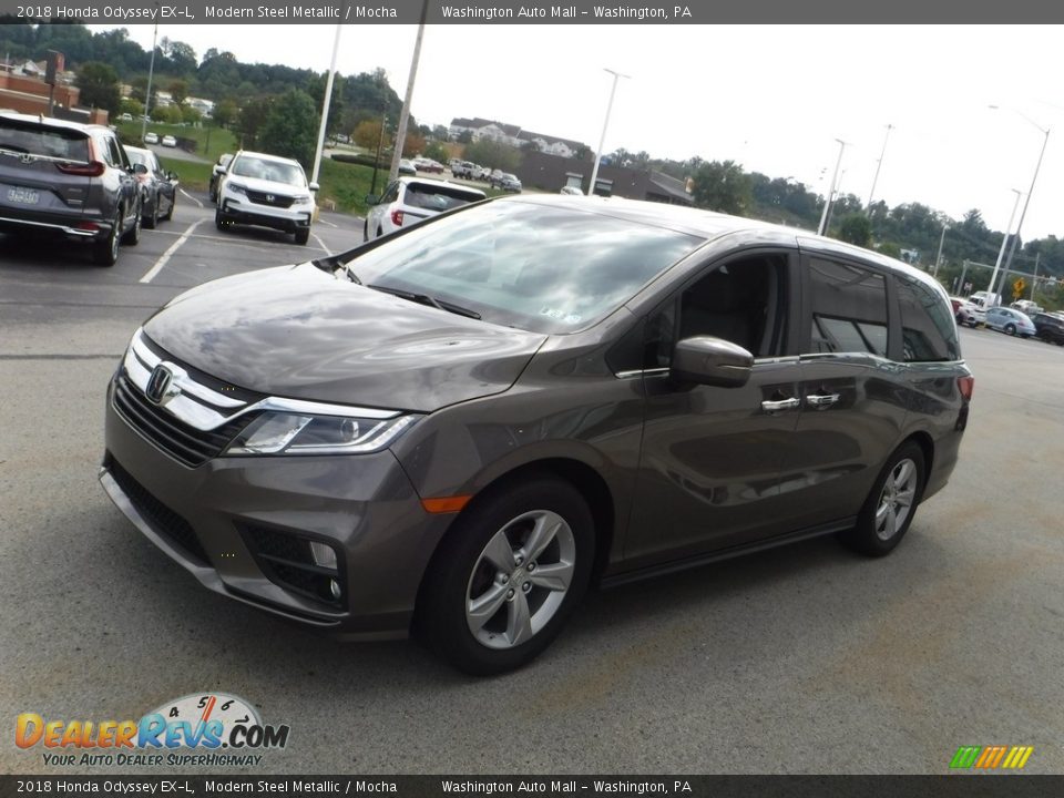 2018 Honda Odyssey EX-L Modern Steel Metallic / Mocha Photo #6