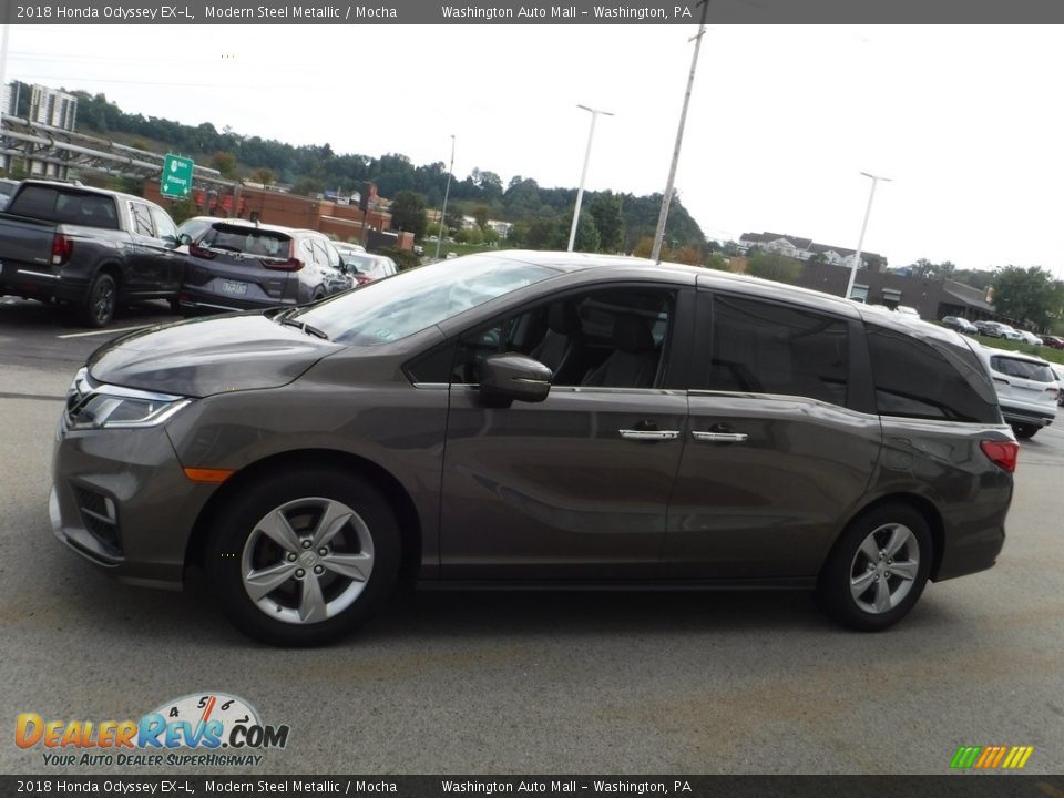 2018 Honda Odyssey EX-L Modern Steel Metallic / Mocha Photo #7