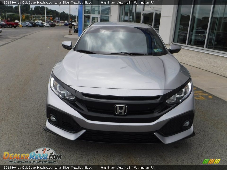 2018 Honda Civic Sport Hatchback Lunar Silver Metallic / Black Photo #3