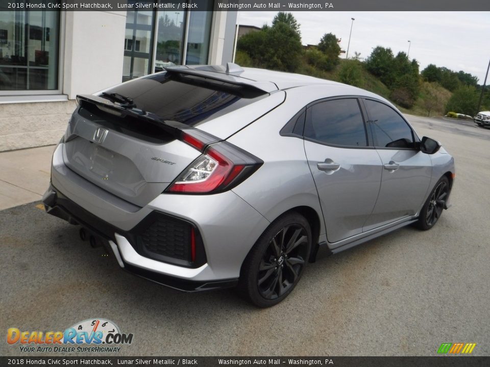 2018 Honda Civic Sport Hatchback Lunar Silver Metallic / Black Photo #8