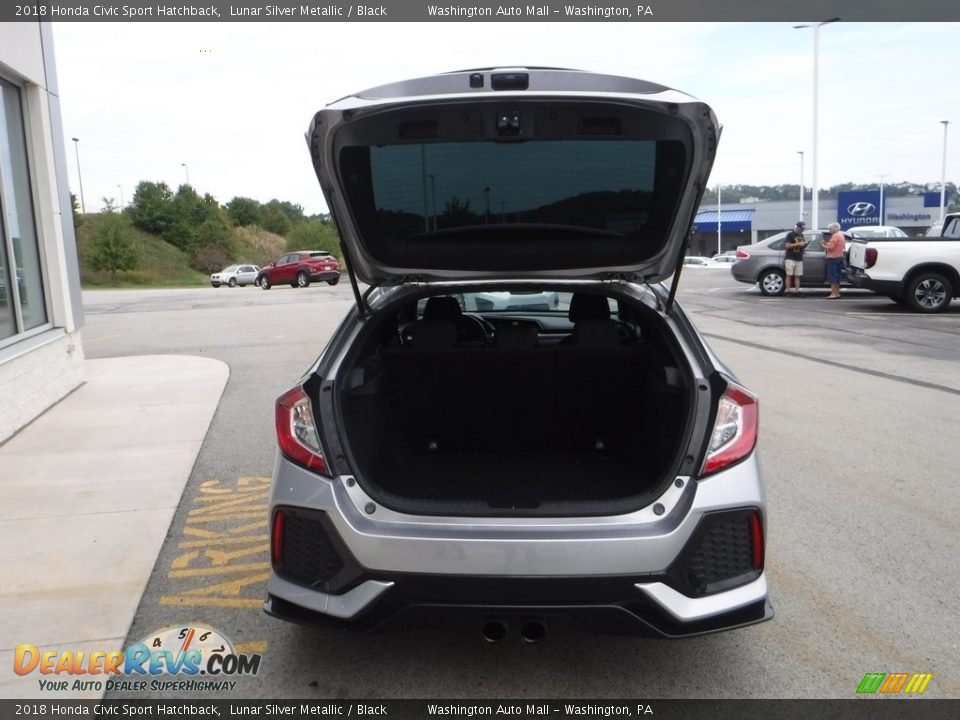 2018 Honda Civic Sport Hatchback Lunar Silver Metallic / Black Photo #24