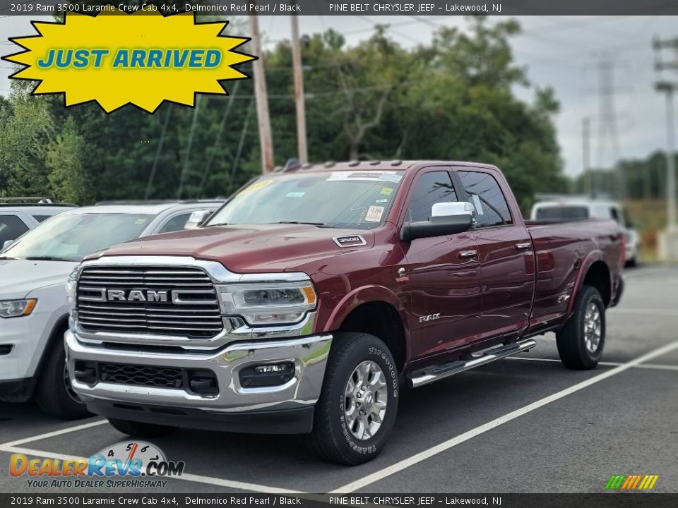 2019 Ram 3500 Laramie Crew Cab 4x4 Delmonico Red Pearl / Black Photo #1