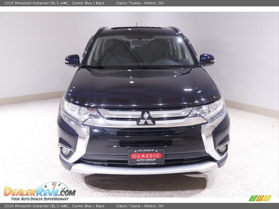 2016 Mitsubishi Outlander SEL S-AWC Cosmic Blue / Black Photo #2