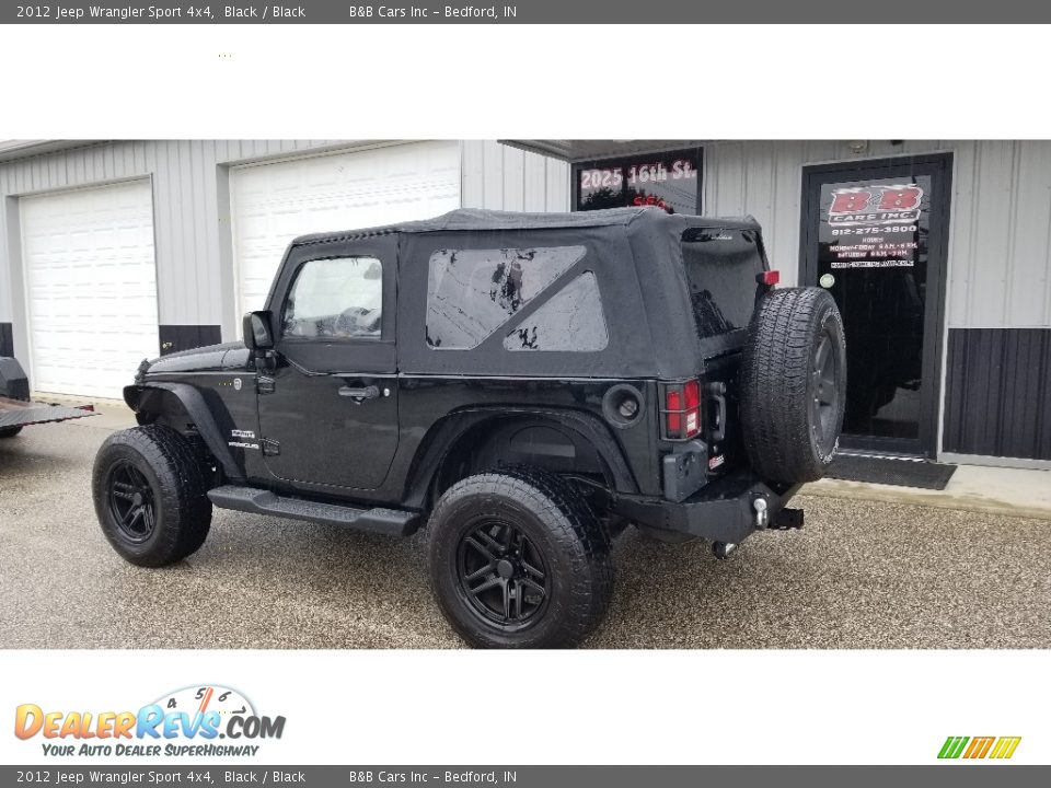 2012 Jeep Wrangler Sport 4x4 Black / Black Photo #3