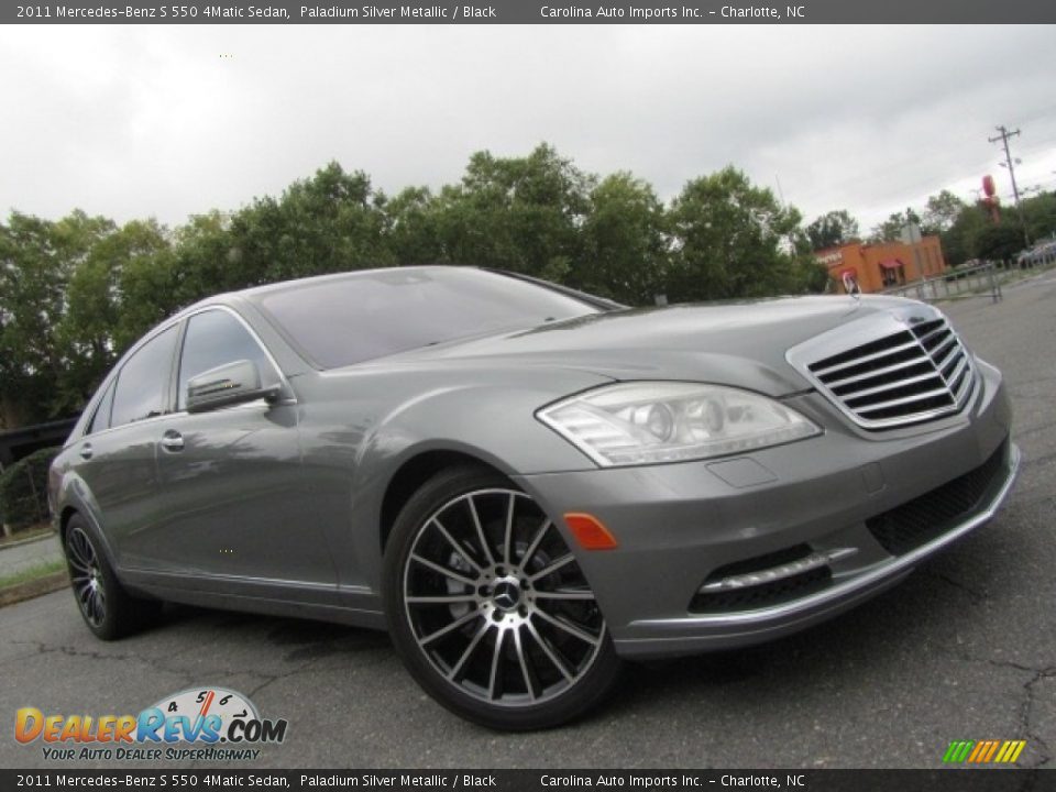 2011 Mercedes-Benz S 550 4Matic Sedan Paladium Silver Metallic / Black Photo #1