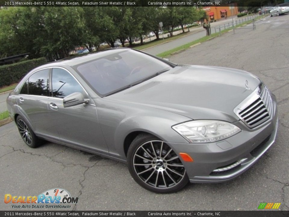 2011 Mercedes-Benz S 550 4Matic Sedan Paladium Silver Metallic / Black Photo #3