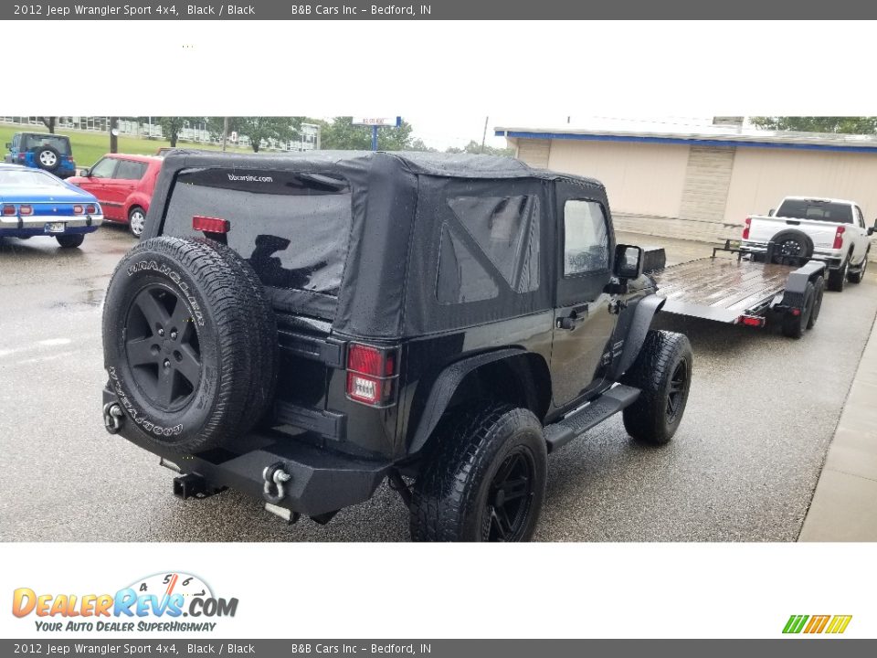 2012 Jeep Wrangler Sport 4x4 Black / Black Photo #5