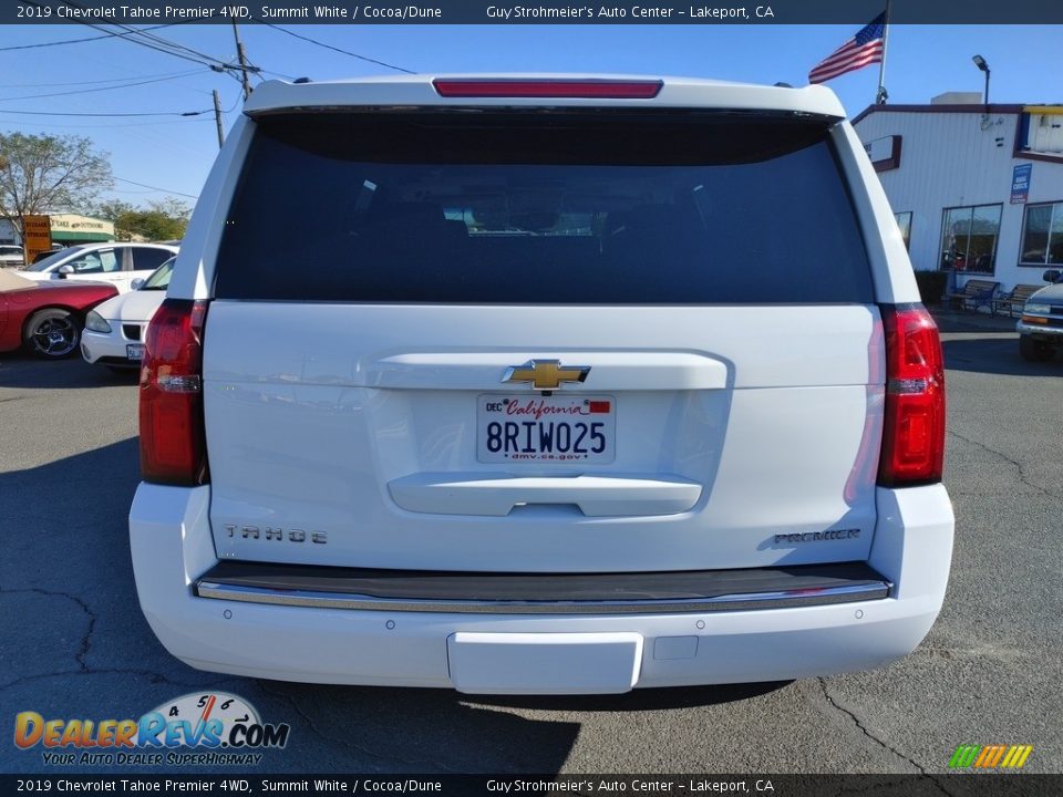 2019 Chevrolet Tahoe Premier 4WD Summit White / Cocoa/Dune Photo #5