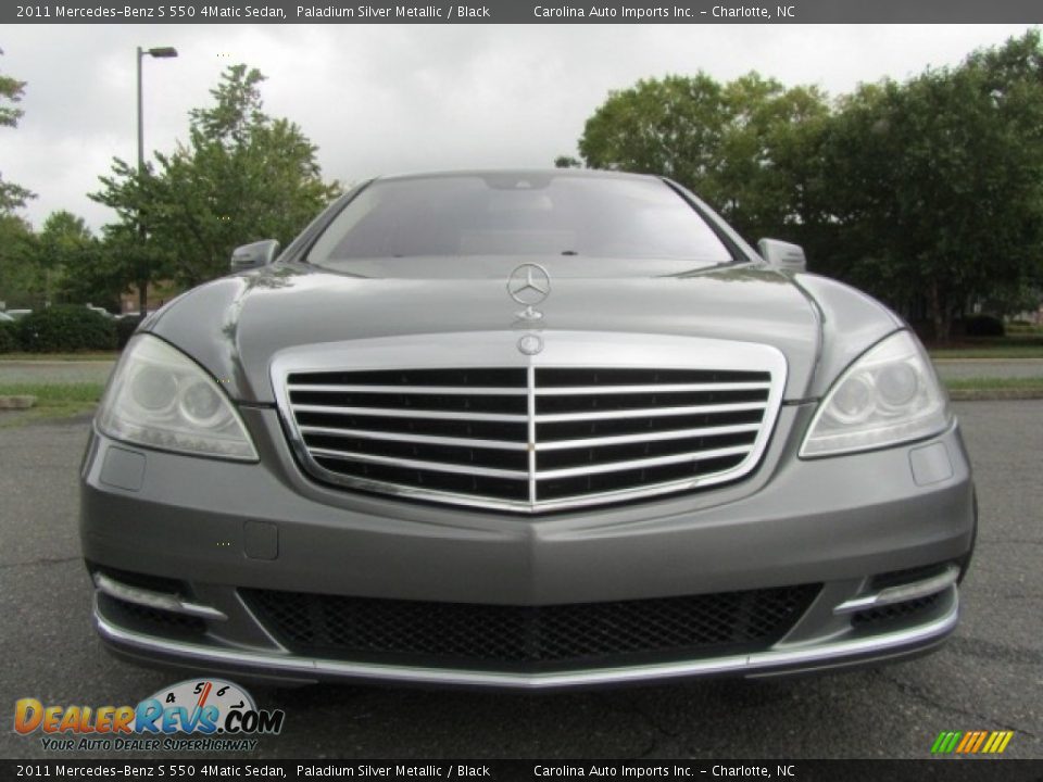 2011 Mercedes-Benz S 550 4Matic Sedan Paladium Silver Metallic / Black Photo #4