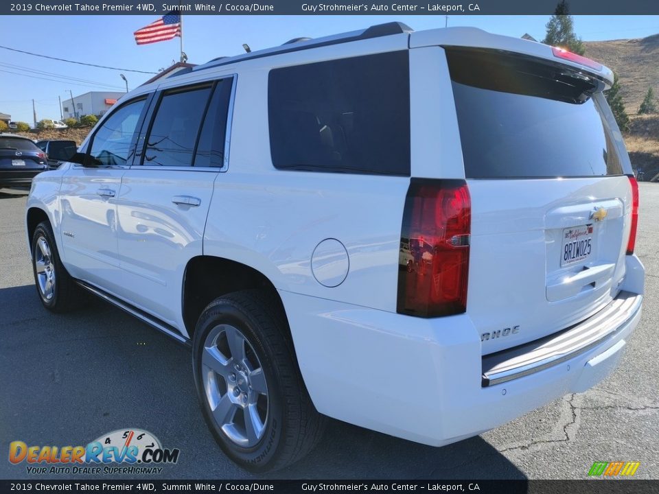 2019 Chevrolet Tahoe Premier 4WD Summit White / Cocoa/Dune Photo #6