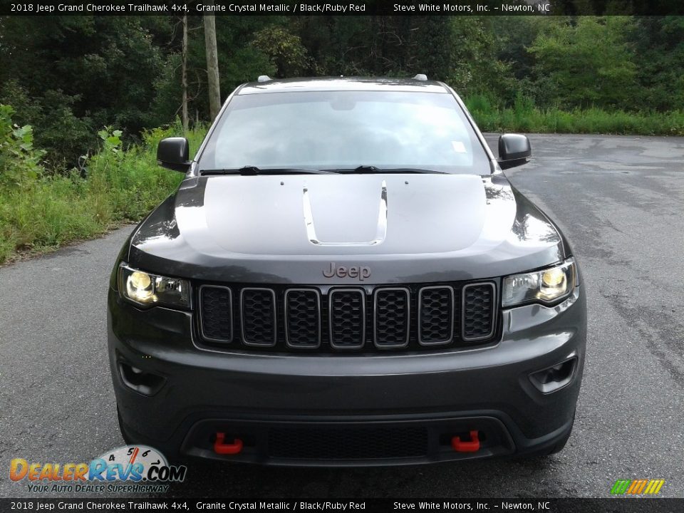 2018 Jeep Grand Cherokee Trailhawk 4x4 Granite Crystal Metallic / Black/Ruby Red Photo #4