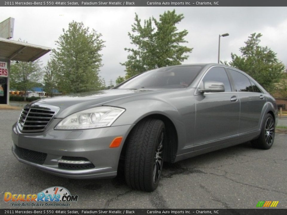 2011 Mercedes-Benz S 550 4Matic Sedan Paladium Silver Metallic / Black Photo #6