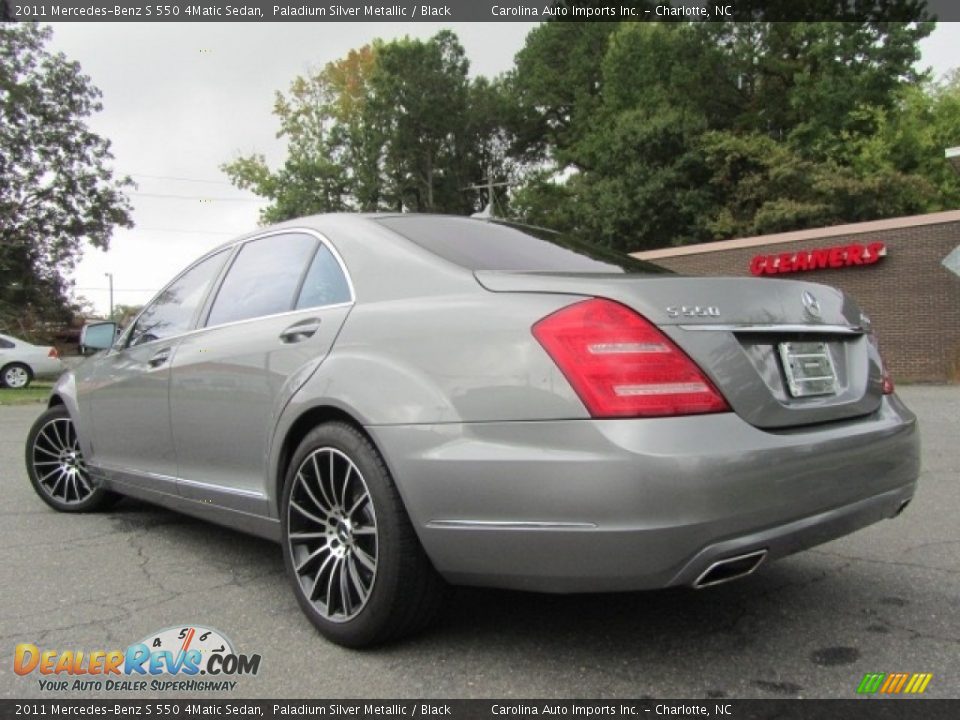 2011 Mercedes-Benz S 550 4Matic Sedan Paladium Silver Metallic / Black Photo #7