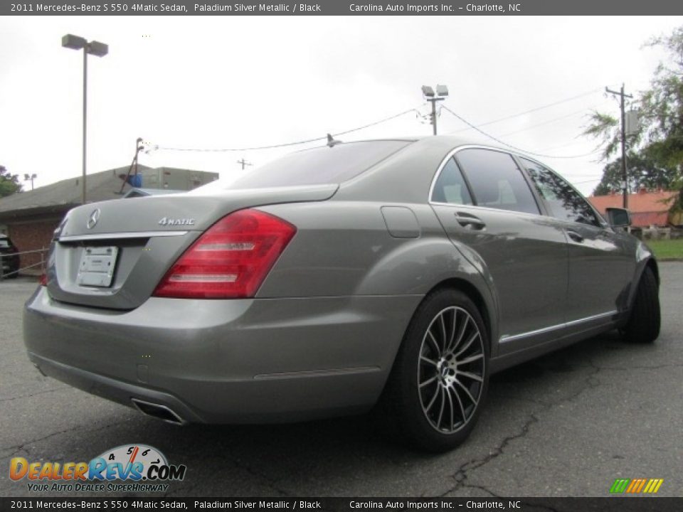 2011 Mercedes-Benz S 550 4Matic Sedan Paladium Silver Metallic / Black Photo #9