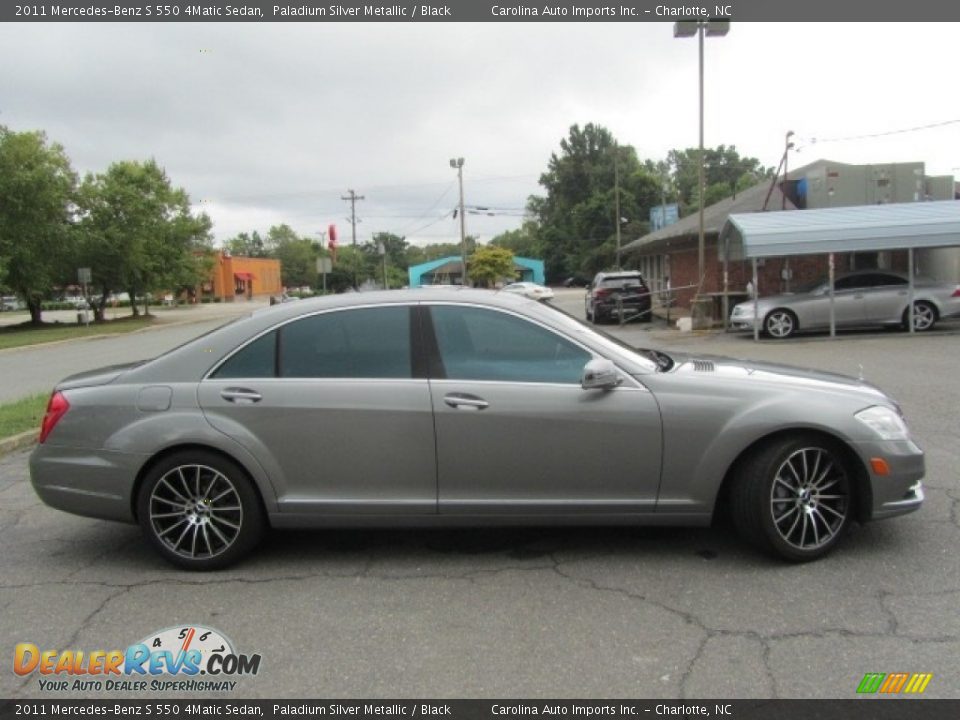 2011 Mercedes-Benz S 550 4Matic Sedan Paladium Silver Metallic / Black Photo #10