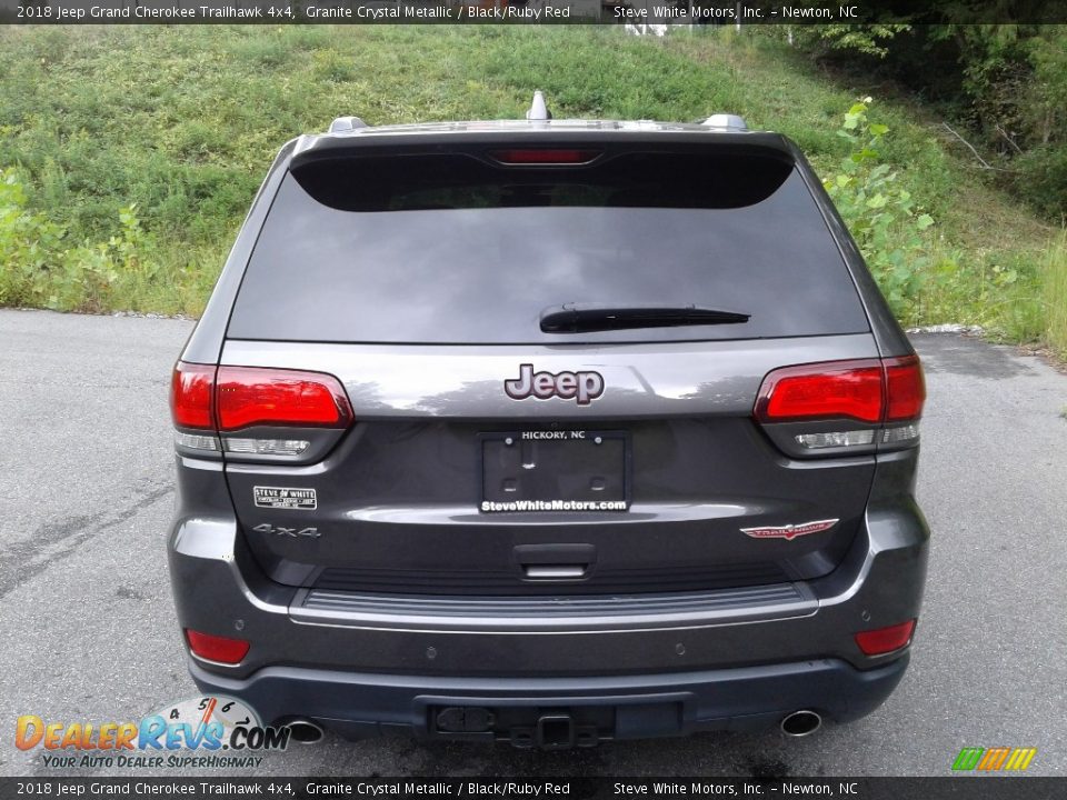 2018 Jeep Grand Cherokee Trailhawk 4x4 Granite Crystal Metallic / Black/Ruby Red Photo #8