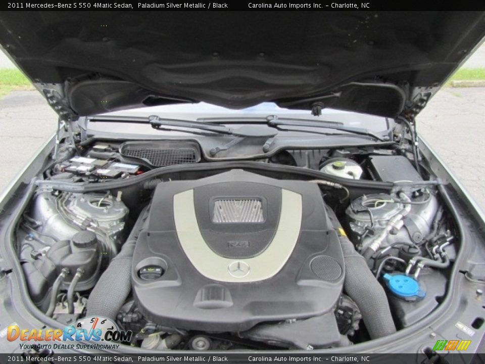 2011 Mercedes-Benz S 550 4Matic Sedan Paladium Silver Metallic / Black Photo #25