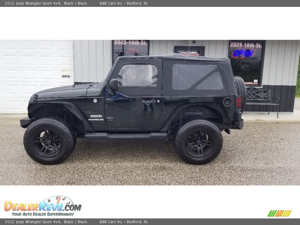 2012 Jeep Wrangler Sport 4x4 Black / Black Photo #28