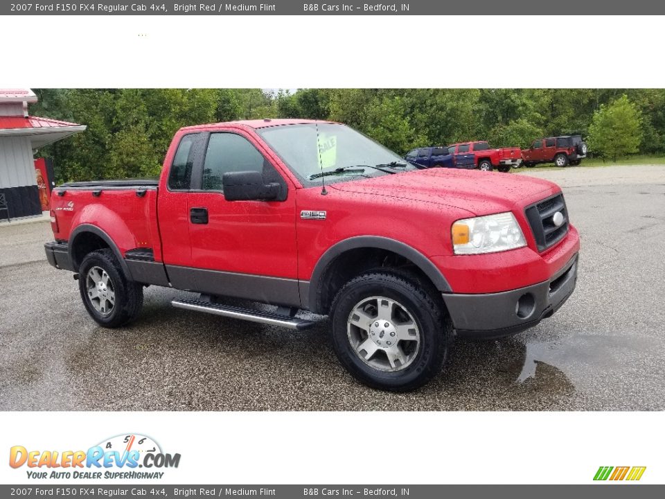 Bright Red 2007 Ford F150 FX4 Regular Cab 4x4 Photo #1