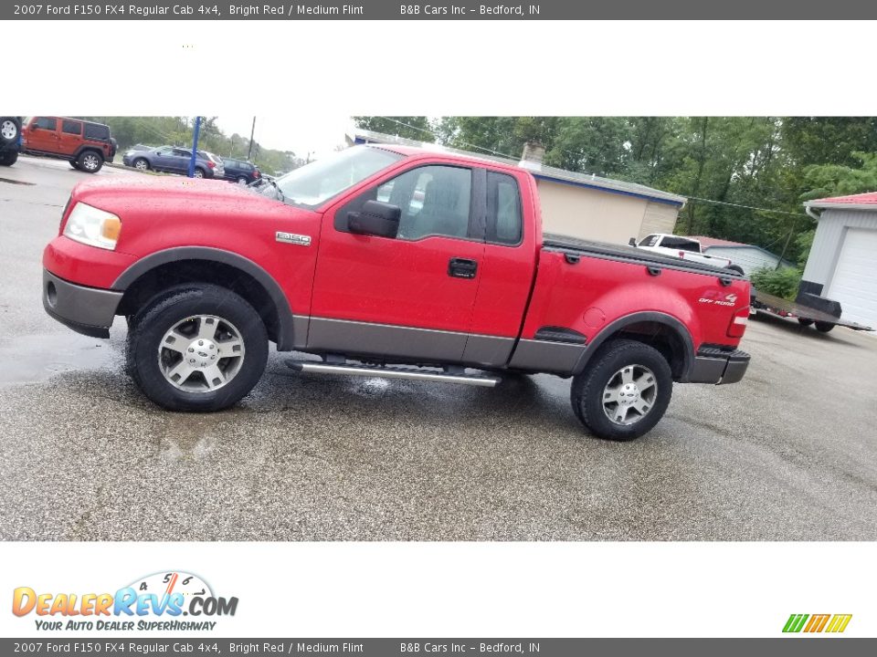 2007 Ford F150 FX4 Regular Cab 4x4 Bright Red / Medium Flint Photo #4