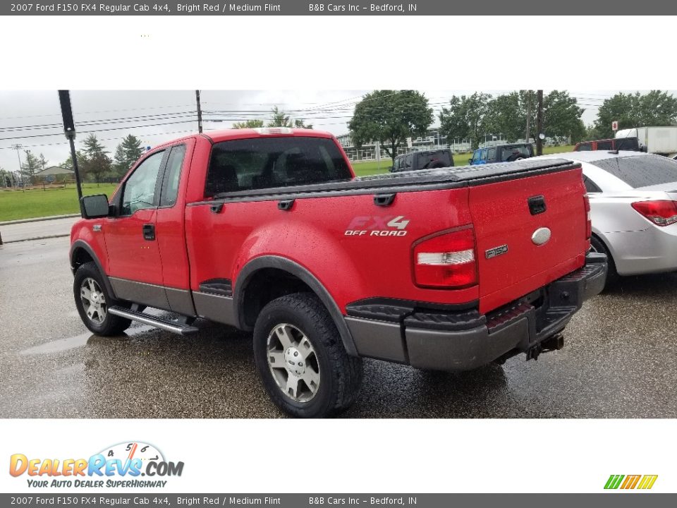 2007 Ford F150 FX4 Regular Cab 4x4 Bright Red / Medium Flint Photo #5