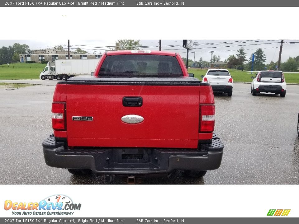 2007 Ford F150 FX4 Regular Cab 4x4 Bright Red / Medium Flint Photo #6