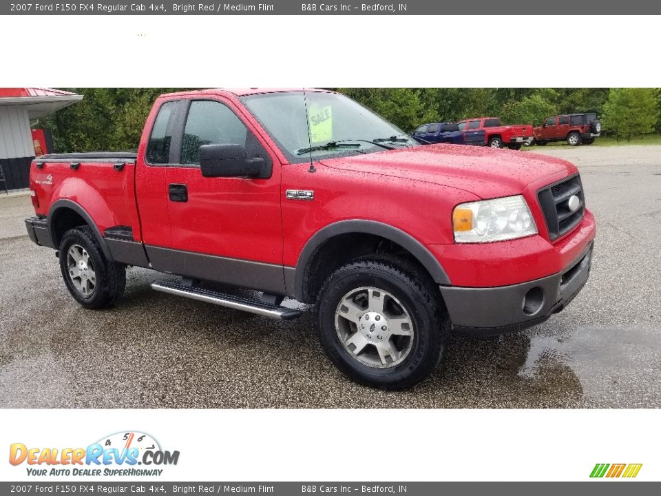 2007 Ford F150 FX4 Regular Cab 4x4 Bright Red / Medium Flint Photo #16