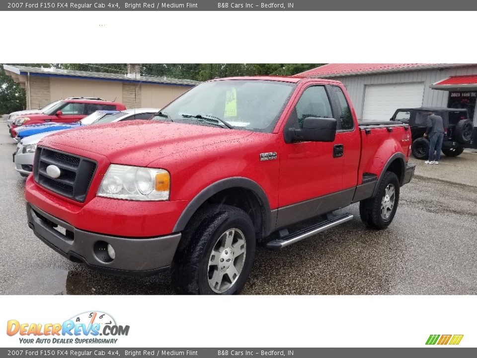 2007 Ford F150 FX4 Regular Cab 4x4 Bright Red / Medium Flint Photo #17