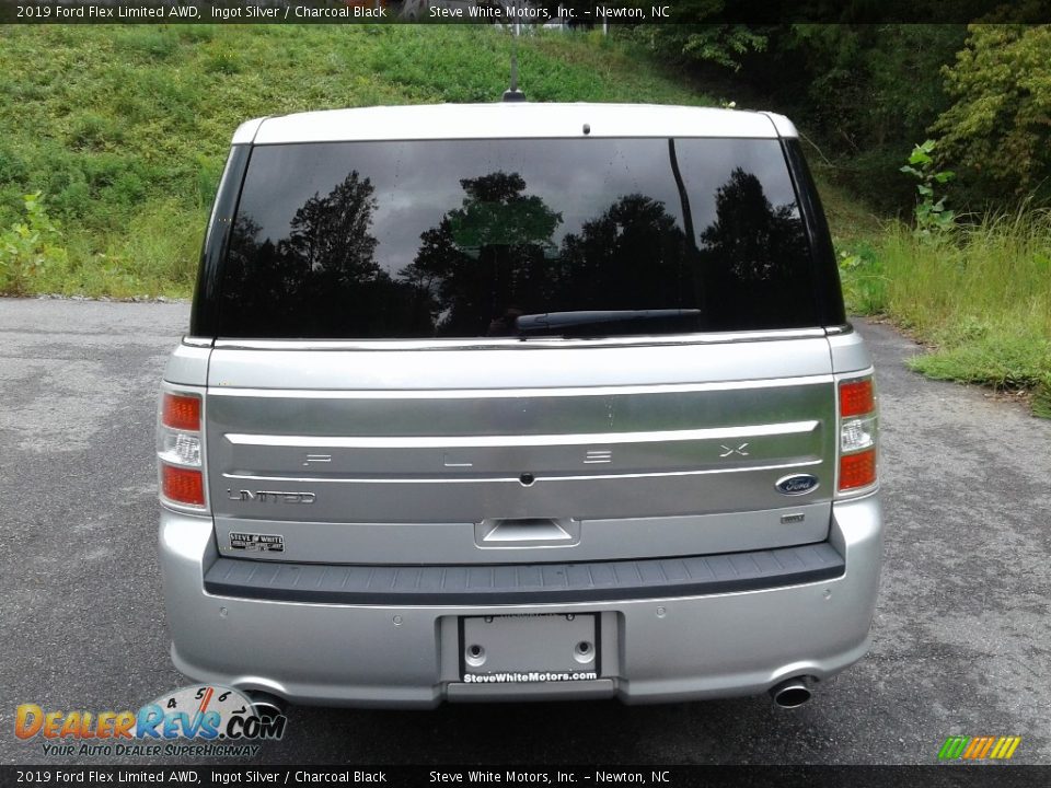 2019 Ford Flex Limited AWD Ingot Silver / Charcoal Black Photo #7