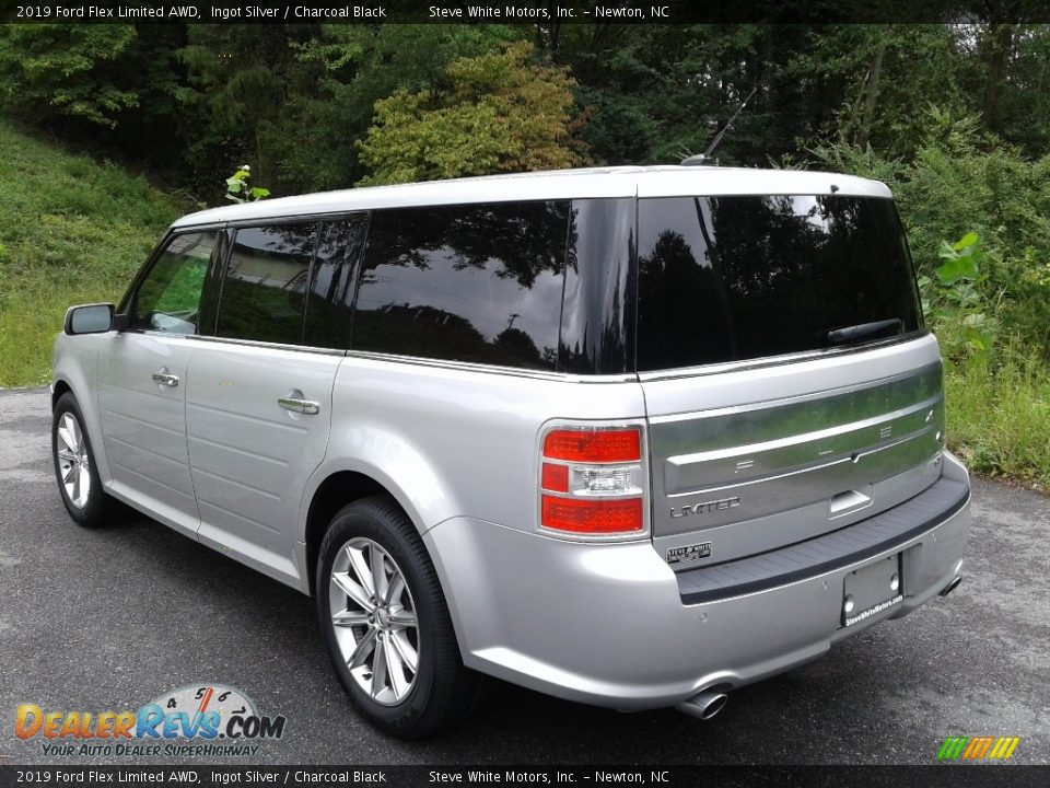 2019 Ford Flex Limited AWD Ingot Silver / Charcoal Black Photo #8