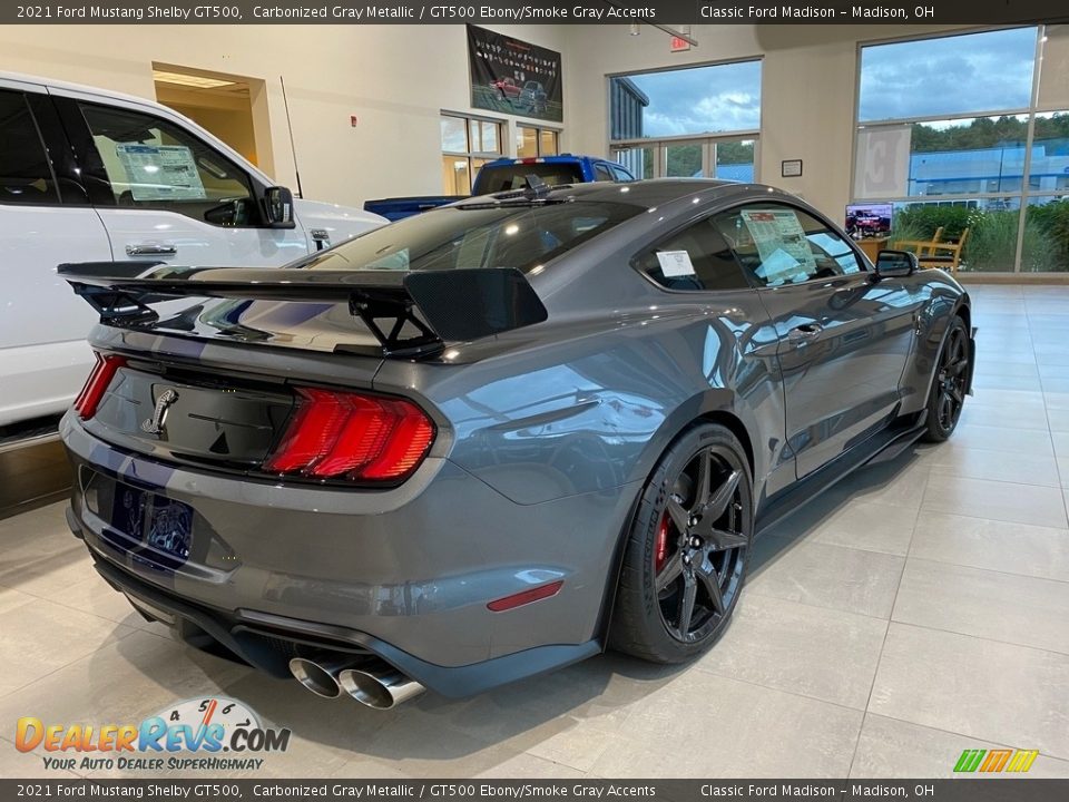 2021 Ford Mustang Shelby GT500 Carbonized Gray Metallic / GT500 Ebony/Smoke Gray Accents Photo #5