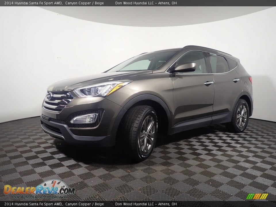 2014 Hyundai Santa Fe Sport AWD Canyon Copper / Beige Photo #9