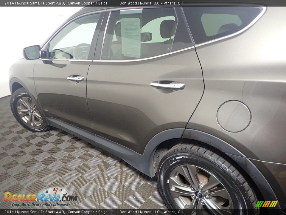2014 Hyundai Santa Fe Sport AWD Canyon Copper / Beige Photo #19