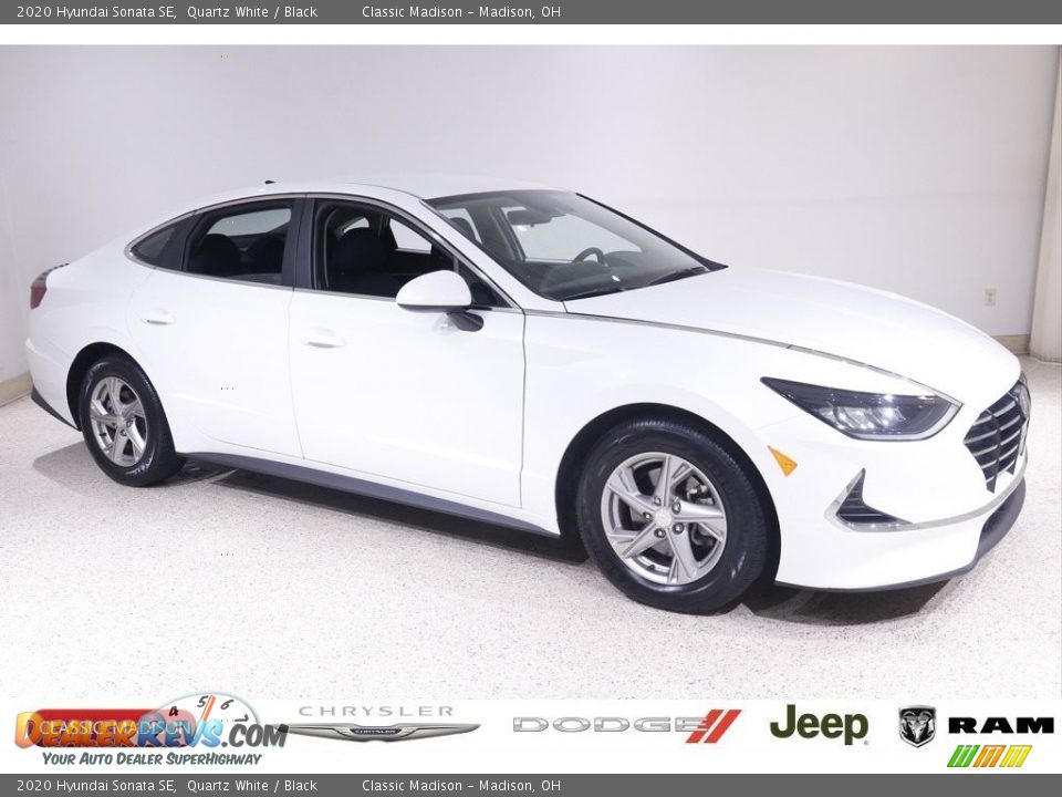 2020 Hyundai Sonata SE Quartz White / Black Photo #1